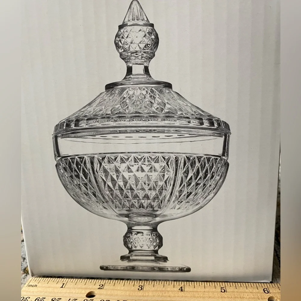 Pasabahce Diamond Sodalime Glass Candy Dish - Picture 14 of 16